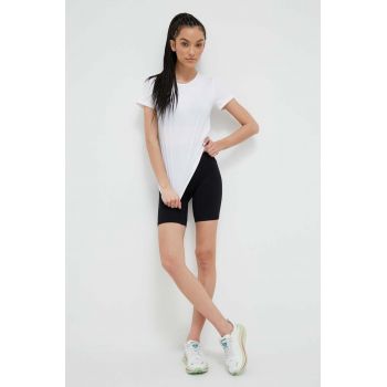 Casall pantaloni scurți de antrenament culoarea negru, neted, high waist