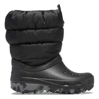 Cizme Crocs Classic Neo Puff Boot Kids Negru - Black ieftine