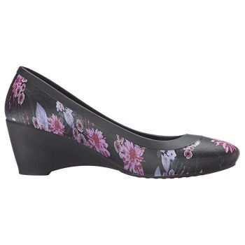 Pantofi Crocs Lina Lina Wedge Heels Negru - Black/Plum ieftini