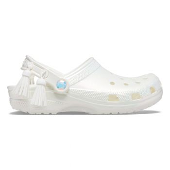 Saboți Crocs Classic Crocs Festival Clog Alb - White