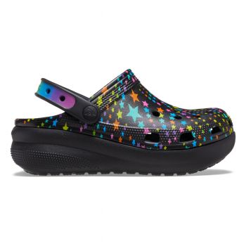 Saboți Crocs Classic Disco Dance Party Cutie Clog Kids Negru - Black/Multi ieftini