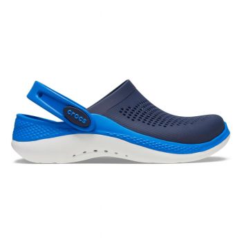 Saboți Crocs LiteRide 360 Clog Kids Albastru - Navy/Bright Cobalt de firma originali