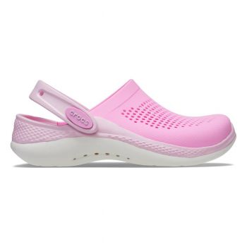 Saboți Crocs LiteRide 360 Clog Kids Roz - Taffy Pink/Ballerina Pink
