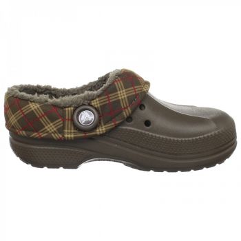 Saboti Crocs Blitzen Winter Plaid Kids Maro - Chocolate de firma originali