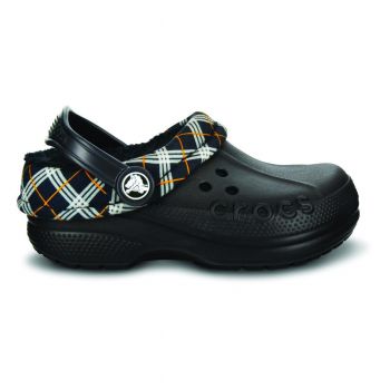 Saboti Crocs Blitzen Winter Plaid Kids Negru - Black/Black de firma originali