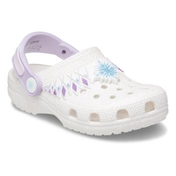Saboti Crocs Classic Fun Lab Toddler I AM Disney Frozen II Clog Alb - White
