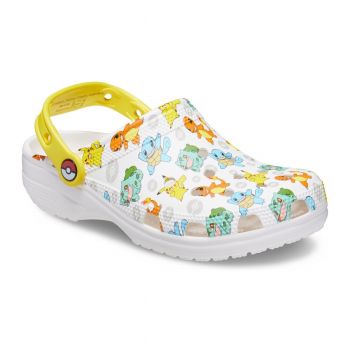 Saboti Crocs Classic Pokemon 2 Clog Alb - White/Multi de firma originali