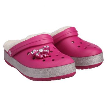 Saboti Crocs CrocBling Mammoth Kids Roz - Berry ieftini