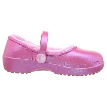 Saboti Crocs Karin Lined Clog Kids Roz - Party Pink de firma originali