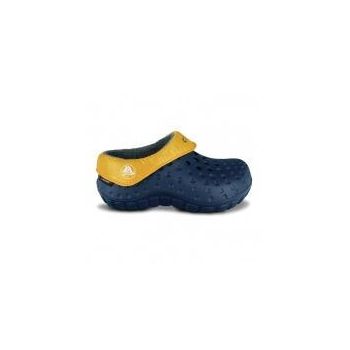 Saboti Crocs Tembo PolarTec Kids Albastru - Navy/Canary