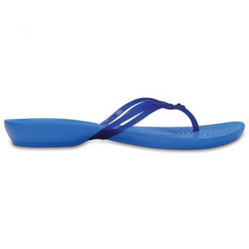 Slapi Crocs Isabella Flip Albastru - Cerulean Blue ieftini