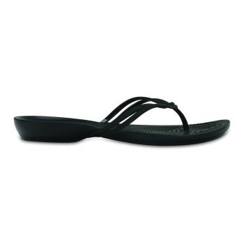 Slapi Crocs Isabella Flip Negru - Black/Black