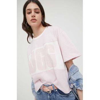 UGG tricou din bumbac culoarea roz