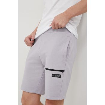 4F pantaloni scurti din bumbac culoarea gri