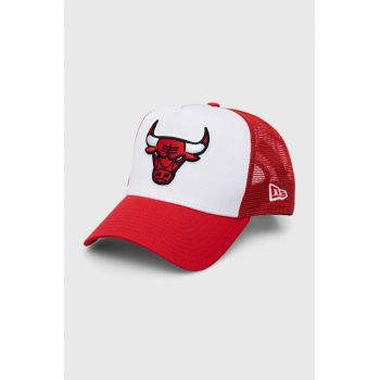 New Era șapcă culoarea alb, cu imprimeu, CHICAGO BULLS 60348855.WHIFDRFDR-WHIFDRFDR