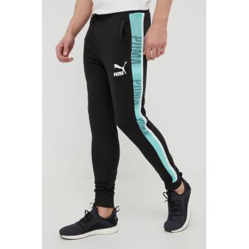 Puma pantaloni de trening culoarea negru, modelator