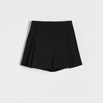 Reserved - Pantaloni scurți cu conținut ridicat de viscoză - Negru