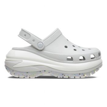 Saboți Crocs Classic Mega Crush Clog Gri - Atmosphere/Multi