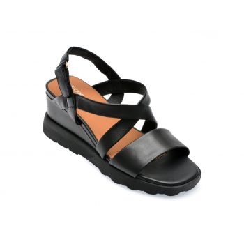 Sandale GEOX negre, D35G0D, din piele naturala