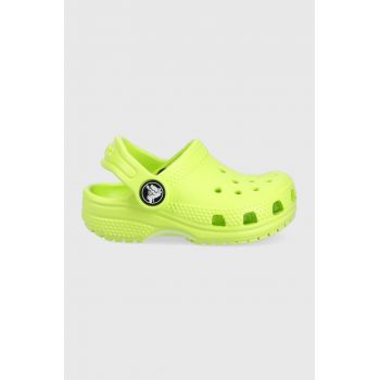 Crocs slapi copii culoarea verde de firma originali