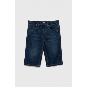 Levi's pantaloni scurti din denim pentru copii culoarea albastru marin ieftini