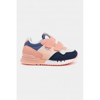 Pantofi sport colorblock cu velcro