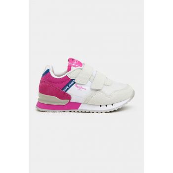Pantofi sport colorblock cu velcro