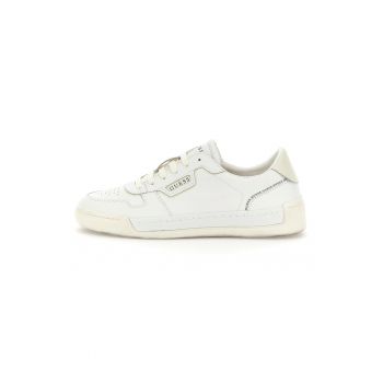 Pantofi sport de piele cu imprimeu logo