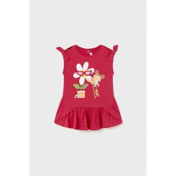 Rochie-tricou cu imprimeu floral ieftina