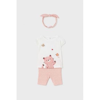 Set de bentita - colanti si tricou cu imprimeu - 3 piese