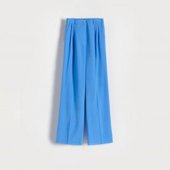 Reserved - Pantaloni cu conținut ridicat de viscoză EcoVero™ - Albastru Reserved - Pantaloni cu conținut ridicat de viscoză EcoVero™ - Albastru