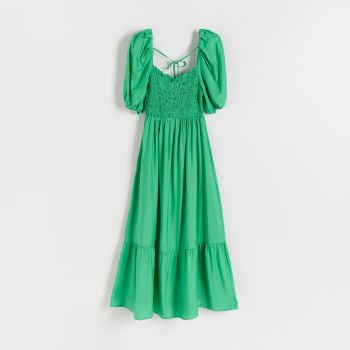 Reserved - Rochie din viscoză - Verde