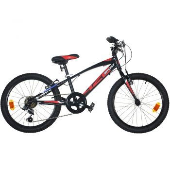 Bicicleta copii Dino Bikes 20' MTB baieti Sport negru cu 6 viteze la reducere