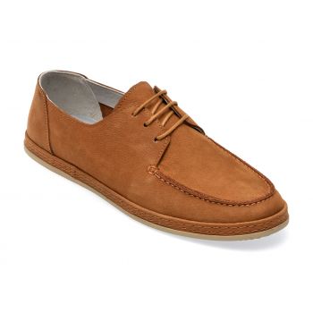 Pantofi BRAVELLI maro, 44036, din nabuc