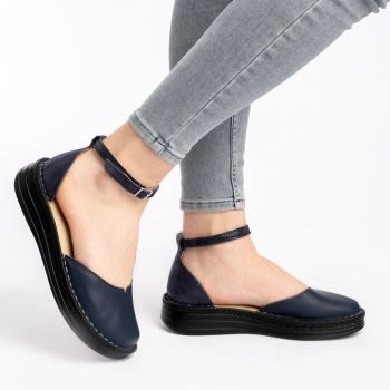 Pantofi piele Kitty blu