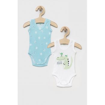 United Colors of Benetton body din bumbac pentru bebelusi 2-pack