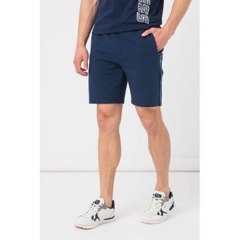 Pantaloni scurti cu benzi logo laterale - pentru fitness