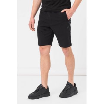 Pantaloni scurti cu benzi logo laterale - pentru fitness