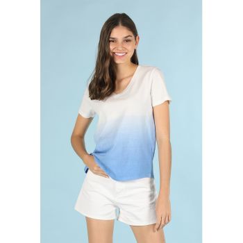 Tricou cu imprimeu tie-dye