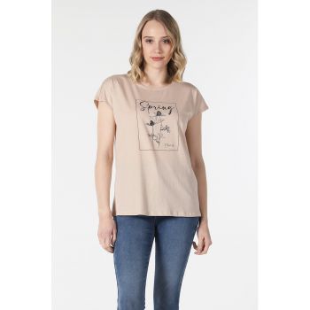 Tricou din bumbac cu imprimeu grafic