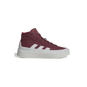 Pantofi sport mid-high unisex cu garnituri din piele intoarsa Znsored