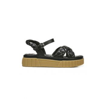 Sandale flatform de piele cu aspect matlasat Gavril