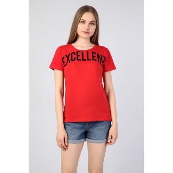 Tricou de bumbac cu text