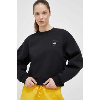 adidas by Stella McCartney bluza femei, culoarea negru, neted