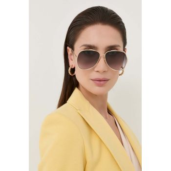 Chloé ochelari de soare CH0183S femei, culoarea auriu de firma originali