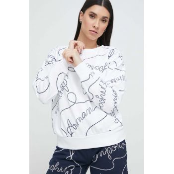 Emporio Armani Underwear bluza de plaja femei, culoarea alb