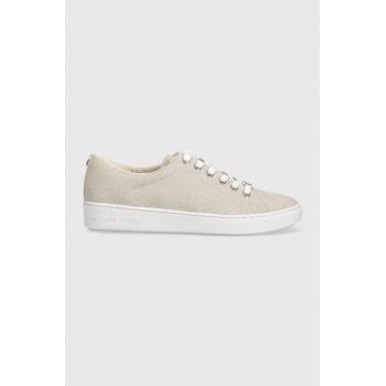 MICHAEL Michael Kors tenisi Keaton femei, culoarea bej, 43S3KTFS1Y