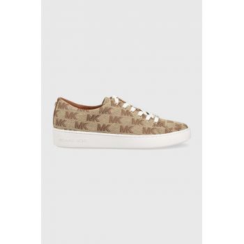 MICHAEL Michael Kors tenisi Keaton femei, culoarea maro, 43S3KTFS1Y