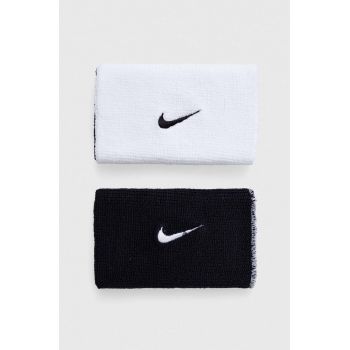 Nike brățări 2-pack culoarea alb