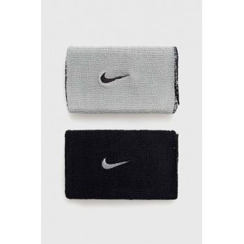 Nike brățări 2-pack culoarea gri